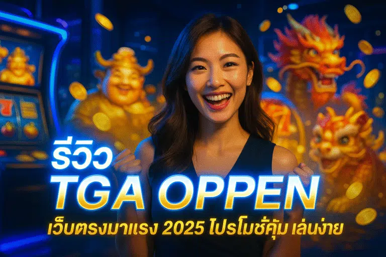 รีวิว TGA OPEN เว็บตรงมาแรง 2025 โปรโมชั่นคุ้ม เล่นง่าย